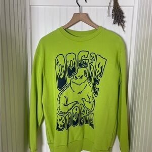 Disney Lime Green Graphic Crewneck Sweatshirt